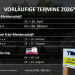 Vorläufiger Trial-Terminkalender 2026